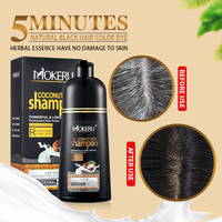 Vente en gros Extrait naturel de noix de coco Shampooing colorant pour cheveux Couleur rapide pour femmes hommes Salon de coiffure professionnel pour usage domestique