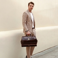 Bolso Gladstone de Cuero de Grano Completo Vintage, Estilo Maletín de Doctor Premium, Bolso de Fin de Semana de Alto Estilo, Bolso Boston con Cierre Metálico
