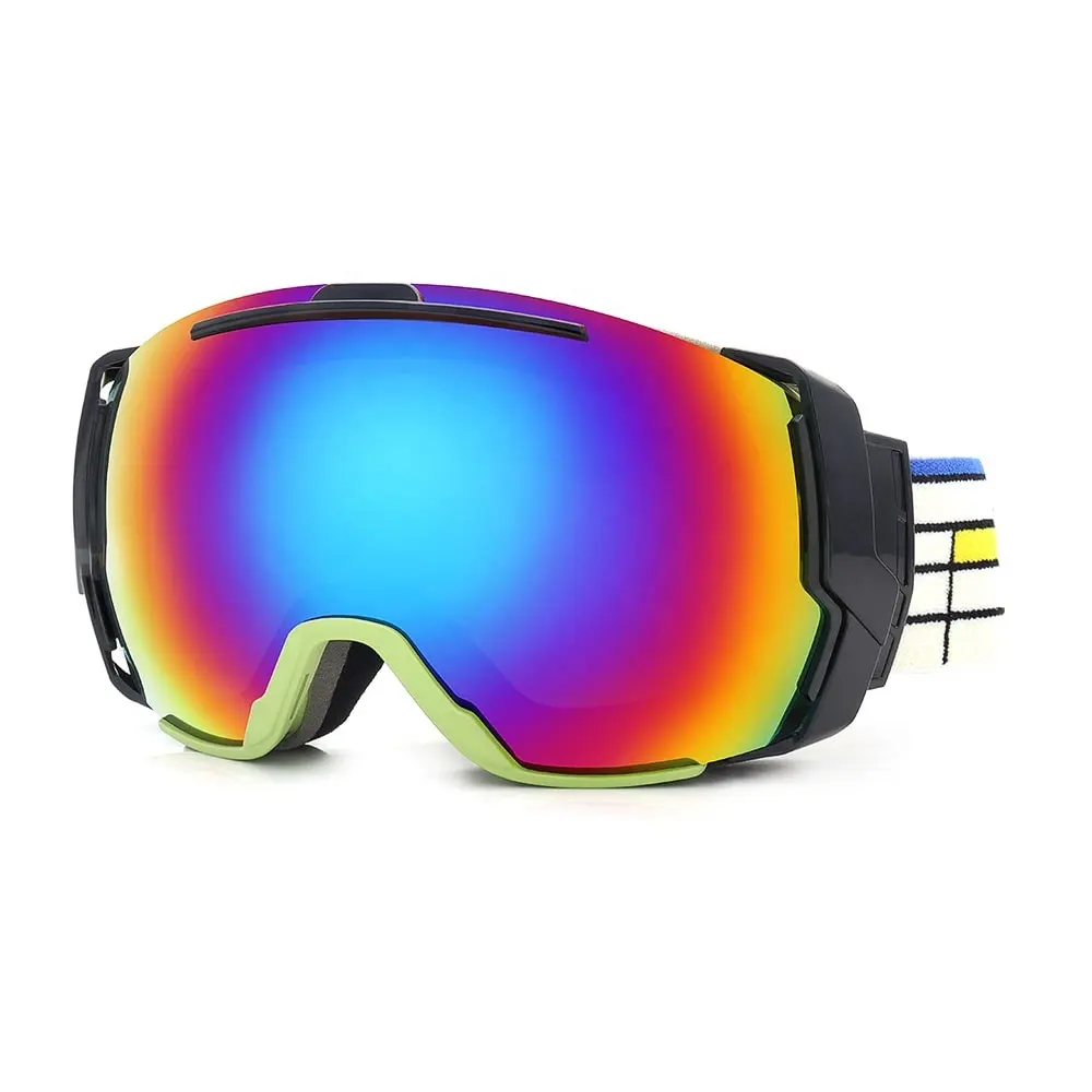 Özel Logo Anti sis kayak gözlükleri Uv400 kar spor gözlükler Googles