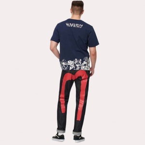 กางเกงยีนส์ผู้ชายเอวสูงไซส์ใหญ่ทรงสลิมตรง ดีไซน์เนอร์แบรนด์ดัง ขายส่ง - Product Image 4