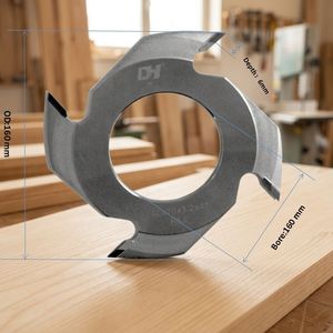 Couteaux de jointage TCT de précision pour une coupe efficace des joints à languettes dans la menuiserie, outil de coupe à languettes en carbure pour le travail du bois - Product Image 1