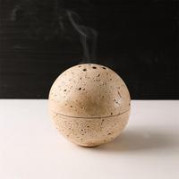 Diffuseur d'aromathérapie en pierre de travertin jaune arabe WeiVibe, brûleur d'huiles essentielles pour la maison et le bureau, ambiance relaxante unique