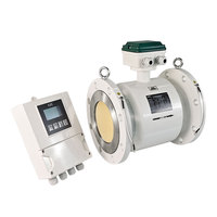 Split Type Electromagnetic Flow Meter Ceramic Lined High Wear Abrasive Slurry Pipeline RS485 OEM