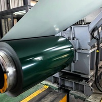 Bobine d'acier PPGL 0,45 mm 0,5 mm 0,6 mm, tôle Galvalume prélaquée PVDF pour la fabrication de profilés de toiture trapézoïdaux