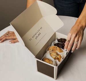 Pastel para hornear de grado alimenticio <span class=keywords><strong>Sushi</strong></span> Postre Pastelería Cupcakes Donut Brownies Caja de embalaje - Product Image 2