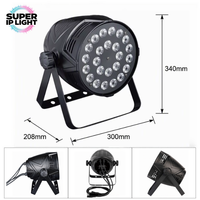 Projecteur LED Par 200W, 18x10W RGBW 4-en-1, avec fonctions Wash, DMX Master/Slave et Auto Run pour DJ, discothèque et scène