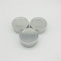 Barattolo in Alluminio Rotondo da 20ml per Crema Occhi con Coperchio Scorrevole, Contenitore Metallico Rotondo con Coperchio a Scorrimento