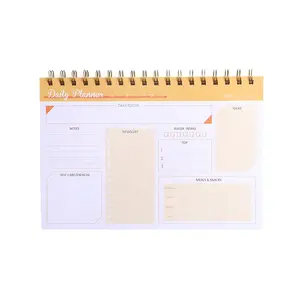 Buku catatan Pad Memo kustom perencana Notepad Spiral PP massal untuk daftar produk untuk dijual