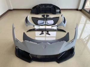 Kit carrosserie en fibre de carbone pour <span class=keywords><strong>Lamborghini</strong></span> Huracan LP580 LP610, style Vors, pare-chocs avant et arrière, capot, diffuseur, ailes - Product Image 4