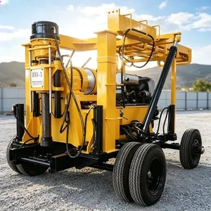 Machine de forage sur remorque à <span class=keywords><strong>broche</strong></span> verticale à quatre roues pour l'arpentage routier - Product Image 3
