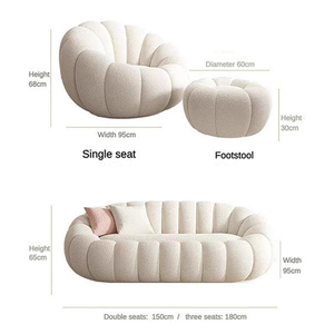 Muebles de Sala de Estar, Sofá de Diseño Simple con Reposapiés, <span class=keywords><strong>Precio</strong></span> al por Mayor, Sofás de Esquina Azules Personalizados de 2 Plazas para el Hogar en Venta - Product Image 3
