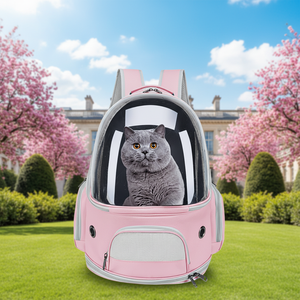 <span class=keywords><strong>Mochila</strong></span> Semicircular Impermeable <span class=keywords><strong>para</strong></span> Mascotas Furrystar, Diseño Moderno y Lindo, con Cierre, <span class=keywords><strong>para</strong></span> <span class=keywords><strong>Gatos</strong></span>, Patrón Sólido, Portátil, Capacidad <span class=keywords><strong>de</strong></span> 15 kg - Product Image 5
