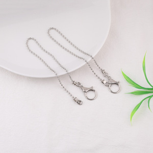 ห่วงโซ่ลูกปัดโลหะสำหรับแขวนป้ายโซ่พร้อมตะขอก้ามปูอุปกรณ์ DIY สำหรับแท็กเสื้อผ้า - Product Image 3