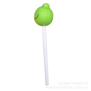 Soft Frog Pen Head PU Foam Slow <b>Rebound</b> Fun Toy Gift Study Tool Portable Promotional Pen - Product Image 4