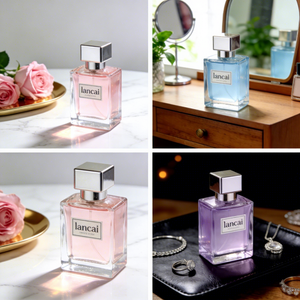 Luxury 100ml Botellas De Perfume Spray Bottle Glass with Metallic Cap and <strong>Reed</strong> <strong>Diffuser</strong> <strong>for</strong> High-End Fragrance Packaging - Product Image 4