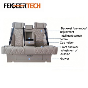 Asientos Traseros Modificados para Mercedes-Benz <span class=keywords><strong>Vito</strong></span>, Marca Feigeer Tech, Personalizables, con Ventilación, Calefacción y Masaje, Tipo Sofá Cama con Cajones - Product Image 4