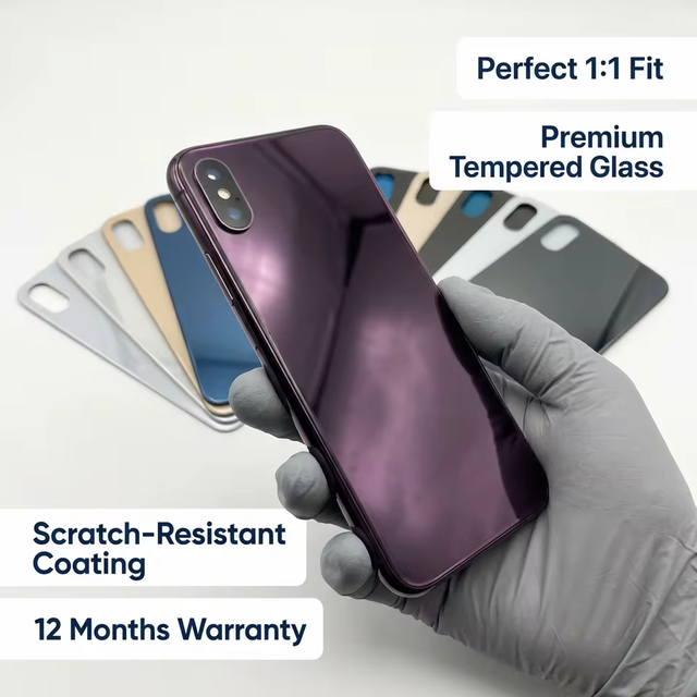 Original Quality Back Glass for iPhone 8 Plus X XR XS Max 11 12 13 14 15 Pro Max Rear Battery Cover Repair Parts