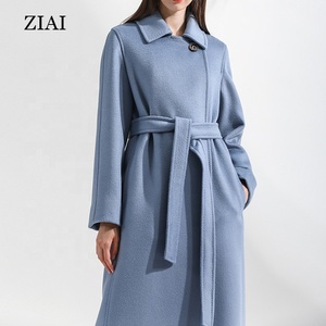 Vente en gros <span class=keywords><strong>manteau</strong></span> en cachemire <span class=keywords><strong>camel</strong></span> pour femmes <span class=keywords><strong>mi</strong></span>-<span class=keywords><strong>long</strong></span> haut de gamme hiver nouveau petit <span class=keywords><strong>manteau</strong></span> en laine style Hepburn - Product Image 6