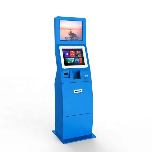 Customized OEM/ODM Dual Screen Payment kiosk Cash Acceptor Vending Machine Kiosk Mult-Functions Optional