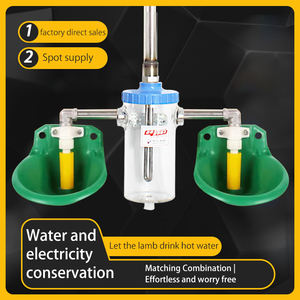 Distributeur d'eau de mouton et de chèvre à valve en cuivre Bol en plastique vert durable pour bol d'<span class=keywords><strong>abreuvoirs</strong></span> à boire pour animaux - Product Image 4