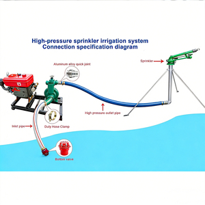360 °   Cañón de Riego Grande D:110M, Aspersor de Agua para Sistemas de Riego de Grandes Cultivos Agrícolas - Product Image 2