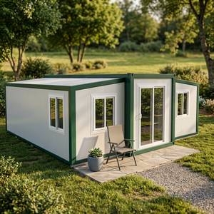 Casa Contenedor Plegable de Doble Ala de 40 pies, Hogar Prefabricado Expandible con Balcón y Terraza, Área de Extensión Exterior para Oficina, Edificio o Tienda - Product Image 5