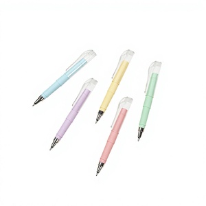 Office Supplies Colored Push-Button Ballpoint <b>Pen</b> Plastic Bullet Tip Blue 0.7mm Ballpoint <b>Pen</b> - Product Image 1