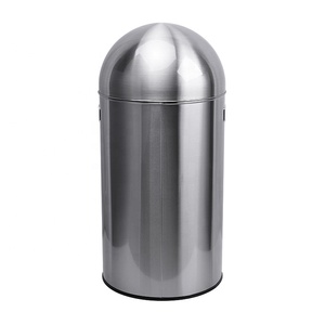 Cubo de Basura de 13 Galones con Tapa de Domo, Cubo de Basura de Metal para Exteriores de 50L con Asas, Cubo de Basura de 50L - Product Image 3