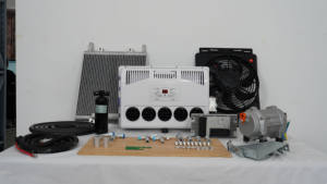 Chariot élévateur semi-diesel avec cabine couchette, climatisation de stationnement, toit, climatisation portable séparée, climatisation électrique portable - Product Image 4