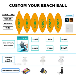 Joyee Thiết Kế Mới 40Cm <span class=keywords><strong>Inflatable</strong></span> Đầy Màu Sắc Sọc Điểm Tùy Chỉnh Bóng Bãi Biển Trong Suốt Đồ Chơi Bơm Hơi Cho Trẻ Em Bóng Bãi Biển - Product Image 6