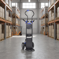Chariot électrique quatre roues pour escaliers, léger, personnalisable, OEM, pour entrepôt, shopping, stockage, outils domestiques, 150 kg
