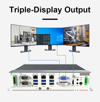 Ordinateur industriel OEM/ODM 3*LAN 6*USB PC embarqué sans ventilateur 2*port COM Edge Computing PC industriel IPC-Y6