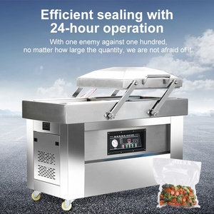 เครื่องซีลสูญญากาศแบบอัตโนมัติอเนกประสงค์สำหรับอุตสาหกรรมอาหาร รุ่น DZ400 500 CE แบบสองห้อง - Product Image 3