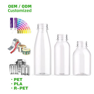 Đa mục đích đa kích thước trong suốt rỗng chai nước trái cây 330ml 250ml BPA miễn phí dùng một lần nhựa pet chai nước giải khát bán buôn - Product Image 2