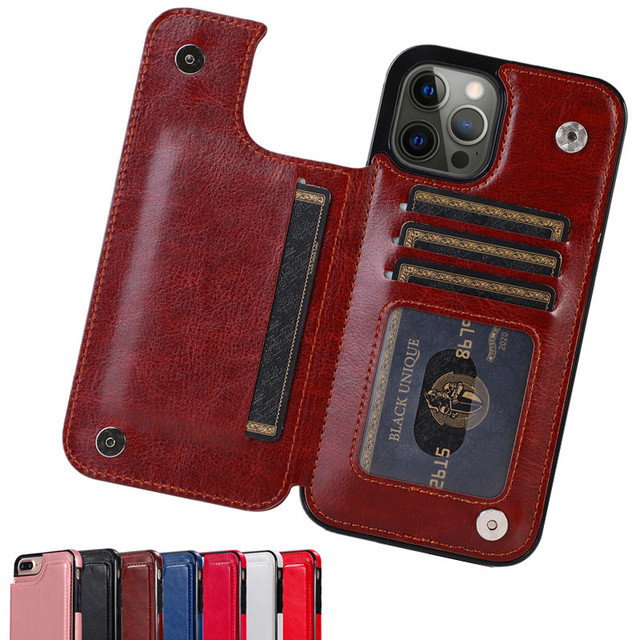 Luxury Card Holder Wallet Flip Leather Case for //Google 14/13/15 Pro Max/16 Plus Shockproof Mobile Phone Cover