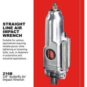Clé à chocs pneumatique Ingersoll Rand 216B 3/8, couple maximal de 200 pi-lb, outil pneumatique en ligne - Product Image 2