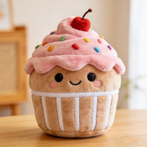 Llavero de Peluche con Forma de Pastelito Adorable, Muñeco de Peluche Suave y Kawaii, Regalo Creativo de Cumpleaños para Niños - Product Image 1