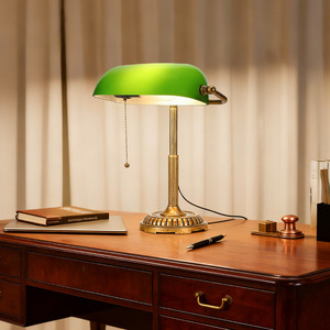 Green <b>Glass</b> Lamp Shade Antique Style Traditional Design For Lamp Accessory - Product Image 4