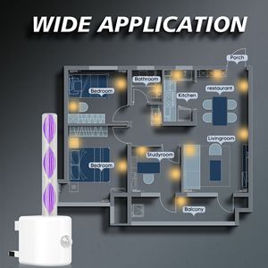 Lampe LED à détecteur de mouvement en gros, à brancher, avec capteur de lumière et détection à 120 degrés pour escaliers, couloirs et chambres - Product Image 5