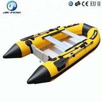 Bateau pneumatique en PVC de 3,0 m et 0,9 mm, bateau pneumatique robuste à haute capacité de charge pour la pêche et les sports nautiques