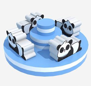Manège Électrique Intérieur Personnalisé LB-E pour Enfants, Équipement de Jeu Doux, Manèges de Parc d'Attractions, Capacité 500kg, Fête pour 4 Personnes - Product Image 4