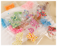 Met de hand beschilderde artistieke hars-polymeerklei schijven sculptuur gloeiende lichtgevende fruit voedsel snoep cake ijsblokje Kawaii Playdough Slime
