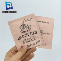 Sachets de thé filtrants en aluminium thermoscellés, personnalisés, sans BPA, avec doublure en aluminium, à trois soudures latérales, pour emballage alimentaire