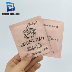 BPA free stampato stampato a caldo foglio di alluminio foderato vuoto sigillante 3- side cibo imballaggio bustina del filtro del tè sacchetti - Product Image 3