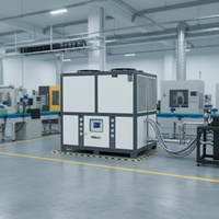 Refroidisseur de glycol sanitaire 40HP 40 tonnes refroidi par air avec compresseur et pompe pour la fermentation des boissons et le refroidissement des produits alimentaires