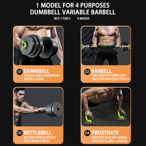 Set di Manubri e Kettlebell Regolabili PJ <span class=keywords><strong>per</strong></span> Fitness Domestico, <span class=keywords><strong>Pesi</strong></span> in Cemento da 40kg e 15kg <span class=keywords><strong>per</strong></span> Body Building - Product Image 6