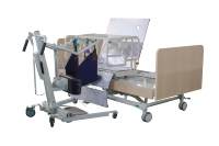 Lit médical électrique réglable pour soins à domicile avec élévateur de transfert de patient intégré pour utilisateurs handicapés