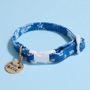 Collier pour chien en coton de luxe de taille XS, style moderne élégant, confortable, doux, imprimé tendance, durable, réglable - Product Image 1