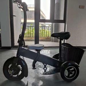 Entrepôt aux États-Unis, scooter électrique 36V 350W 12 pouces à 3 roues de conception nouvellement unique avec siège - Product Image 3