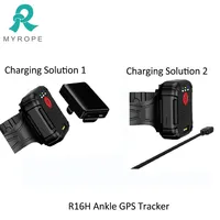 Gelang kaki GPS pelacak GPS anti Tamperproof Monitor pergelangan tangan GPS untuk tahanan rumah pengawasan waktu nyata gelang GPS